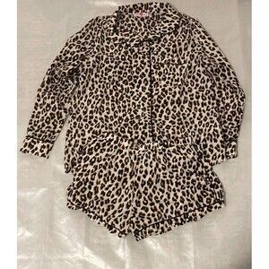 Women's Wild Cat Anna Pajama Set Top & Shorts Medium Leopard Buddy Love